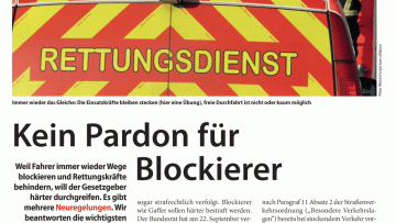 Kein Pardon für Blockierer