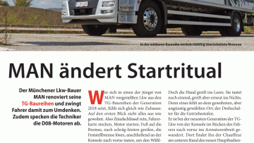 MAN ändert Startritual