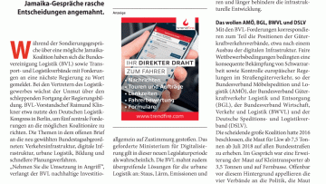 Logistikverbände senden Botschaften nach Berlin