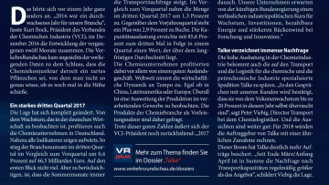 Auch in der Chemie drohen Engpässe