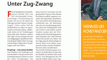 Zukunft Kombinierter Verkehr: Unter Zug-Zwang