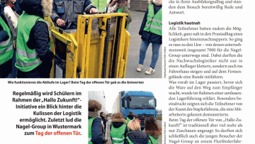 Schüler schnuppern Logistik-Luft