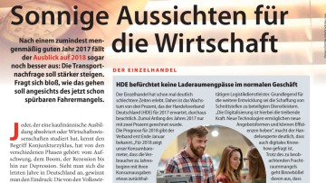 Sonnige Aussichten für die Wirtschaft