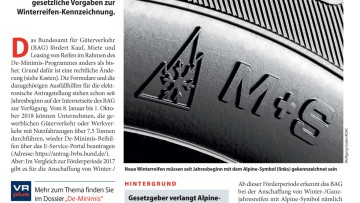 De-Minimis-Beihilfen: So fördert das BAG ab sofort Winterreifen