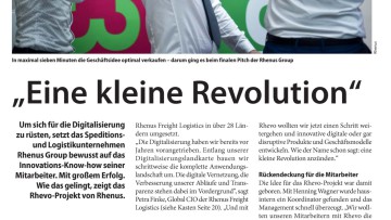 "Eine kleine Revolution"