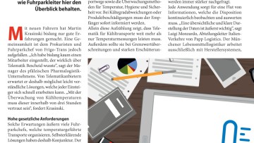 Voller Durchblick beim Kühltransport