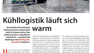 Kühllogistik läuft sich warm
