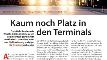 Kaum noch Platz in den Terminals