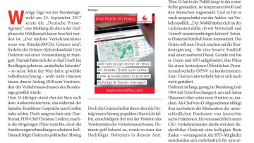 Der Verkehrsausschuss ist wieder grün