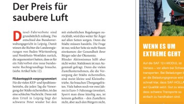Dieselfahrverbote: Der Preis für saubere Luft