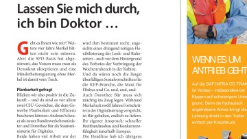 Verkehrs- und Digitalminister/-in: Lassen Sie mich durch, ich bin Doktor ...