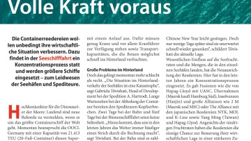 Volle Kraft voraus