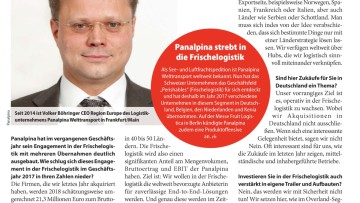 Was plant Panalpina in der Frischelogistik?