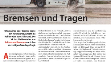Bremsen und Tragen