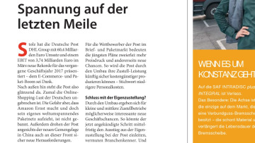 Deutsche Post DHL Group: Spannung auf der letzten Meile