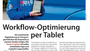 Workflow-Optimierung per Tablet