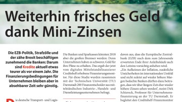 Weiterhin frisches Geld dank Mini-Zinsen