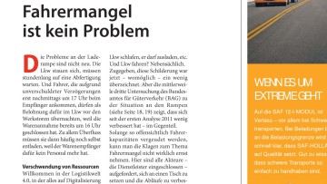 Laderampe: Fahrermangel ist kein Problem
