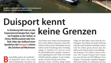 Duisport kennt keine Grenzen
