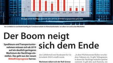 Der Boom neigt sich dem Ende