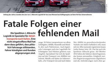 Fatale Folgen einer fehlenden Mail