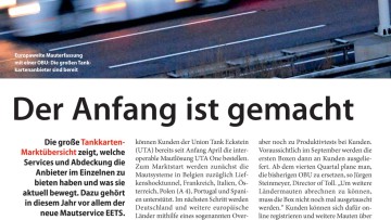 Der Anfang ist gemacht