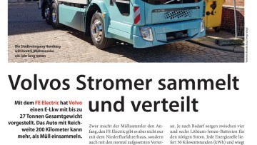 Volvos Stromer sammelt und verteilt