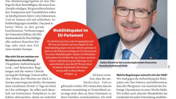 Was passt Ihnen nicht am EU-Mobilitätspaket?