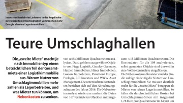 Teure Umschlaghallen