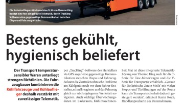 Bestens gekühlt, hygienisch beliefert