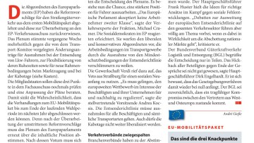 Mobilitätspaket vorerst gescheitert