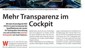 Mehr Transparenz im Cockpit