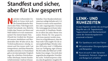 Brückenzustand in Deutschland: Standfest und sicher, aber für Lkw gesperrt
