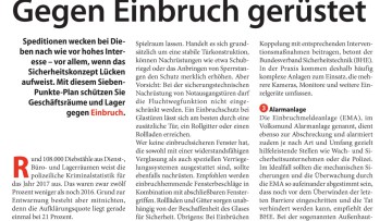 Gegen Einbruch gerüstet