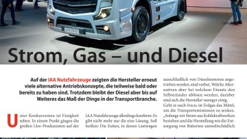 Strom, Gas - und Diesel