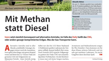 Mit Methan statt Diesel