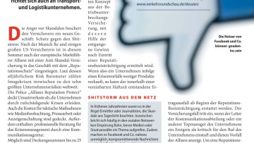 Rufschädigung lässt sich versichern