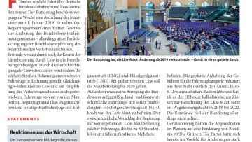 Grünes Licht für höhere Lkw-Maut-Sätze