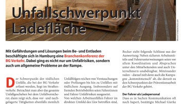 Unfallschwerpunkt Ladefläche