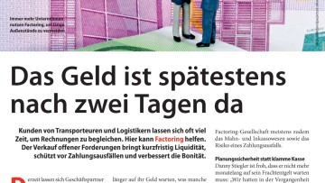Das Geld ist spätestens nach zwei Tagen da