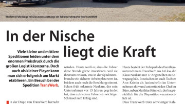 In der Nische liegt die Kraft