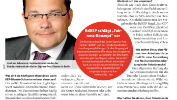Wie wird der KEP-Markt sozialverträglicher?