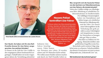 Warum filmen Sie in die Kabinen der Lkw-Fahrer?