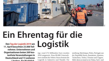 Ein Ehrentag für die Logistik