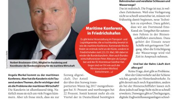 Interessiert sich Frau Merkel für die Seehäfen?