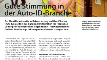 Gute Stimmung in der Auto-ID-Branche