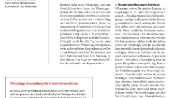 Wichtige Regeln für WhatsApp im Beruf
