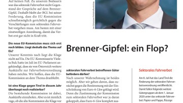 Brenner-Gipfel: ein Flop?