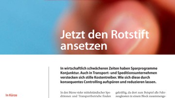 Jetzt den Rotstift ansetzen