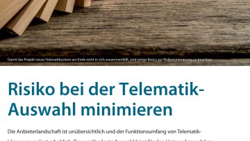 Risiko bei der Telematik-Auswahl minimieren